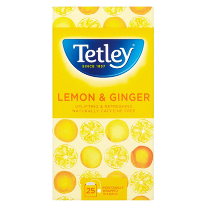 Tetley Lemon & Ginger 25 Tea Bags