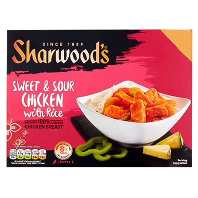 Sharwoods Sweet & Sour Chicken With Rice