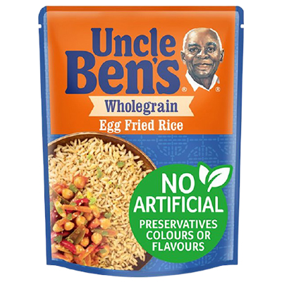 Uncle Bens Wholegrain Egg Fried Microwave Rice