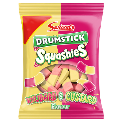 Swizzels Drumstick Squashies Rhubarb & Custard Flavour