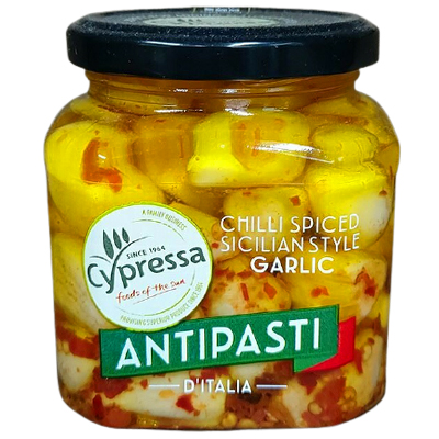 Cypressa Antipasti Chilli Spiced Sicilian Style Garlic