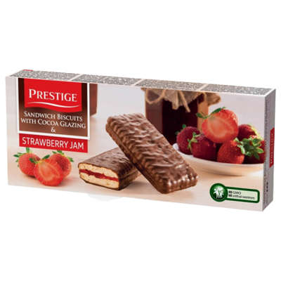 Prestige Cake Bars Strawberry Cream