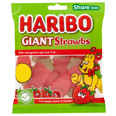 Haribo Giant Strawbs Bag