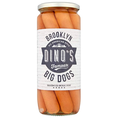 Brooklyn Dinos Famous Big Dogs Beechwood Smoked Pork