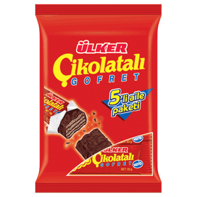 Ulker Cikolatali Gofret Chocolate Wafer With Hazelnut Cream