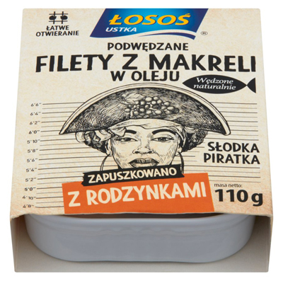 Losos Smoked mackerel fillets in oil