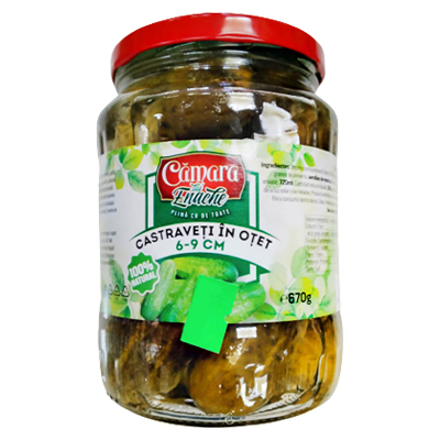 Camara cucumber in vinegar