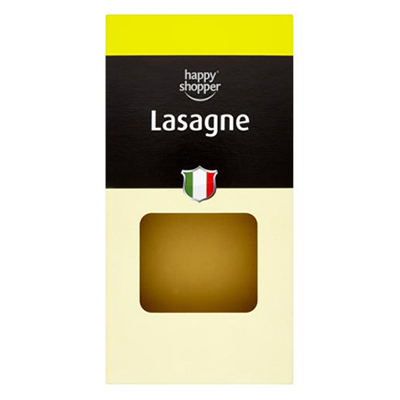 Happy shopper lasagne