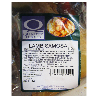 Quality food Lamb Samosa