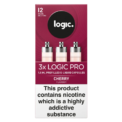 Logic Pro Capsules Cherry Flavour 12mg