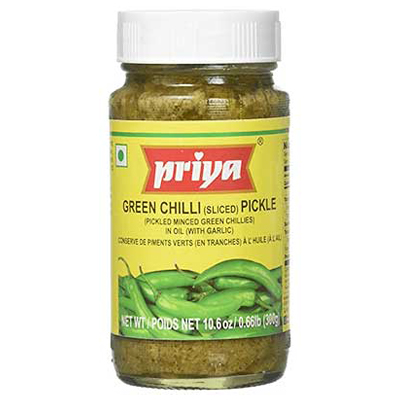 Priya Green Chilli Sliced Pickle