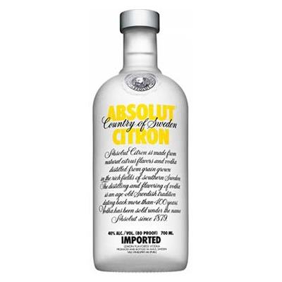 Absolut Citron Vodka