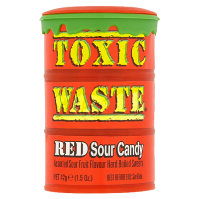 Toxic Waste Candy Dynamics Red Sour Candy