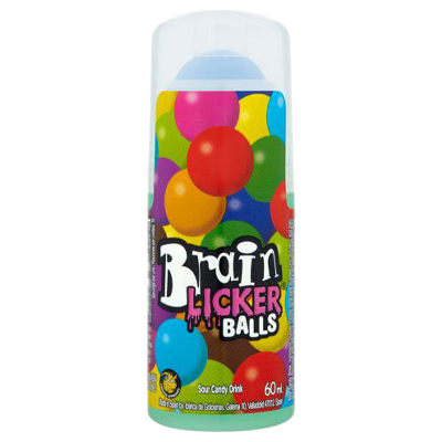 Brain Licker Balls Sour Candy Drink