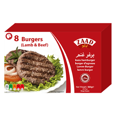 Zaad Burgers Lamb & Beef 8x