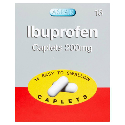 Aspar Ibuprofen Caplets 200mg 16 Easy To Swallow