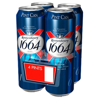 Kronenbourg 1664 Lager Beer 4X