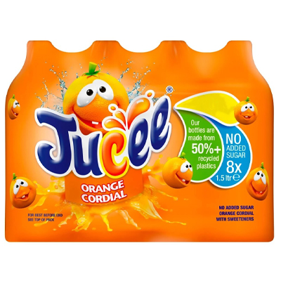 Jucee No Added Sugar Orange Cordial