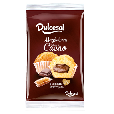 Dulcesol Madeleines Filled With Cocoa