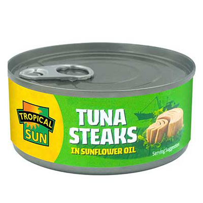 Tropical Sun Tuna Steaks In Sunflower Oil