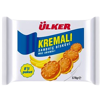 Ulker Kremali Biscuit Banana