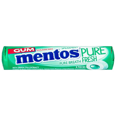 Mentos Gum Pure Fresh Spearmint 8 Pieces