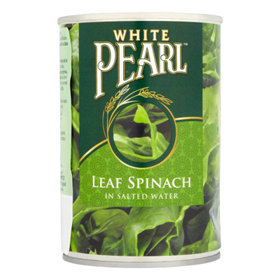 White Pearl Leaf Spinach In Salted Water