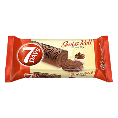 7 Days Swiss Roll With Cocoa Fillings