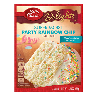 BC Party rainbow Chip Cake Mix