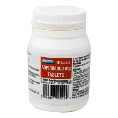 Aspirin 16 Tablets