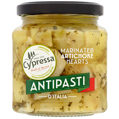 Cypressa Antipasti Marinated Artichoke Hearts