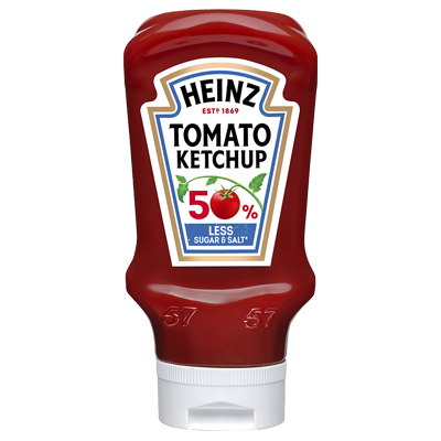 Heinz Tomato Ketchup 50% Less Sugar & Salt