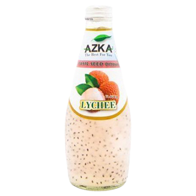 Azka Lychee Basil Seed Drink