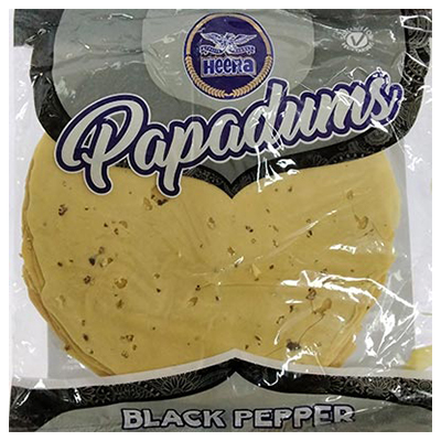 Heera Black Pepper Papadums