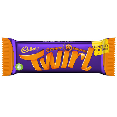 Cadbury Twirl Orange Chocolate Bar