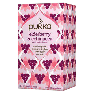 Pukka Elderberry & Echinacea Organic Tea 20 Sachets