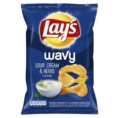 Lays Wavy Sour Cream Herbs