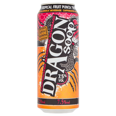 Dragon Soop Tropical Fruit Punch Caffeinated Alcoholic Beverage