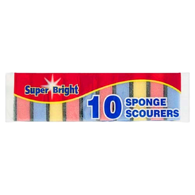 Super Bright 10 Sponge Scourers