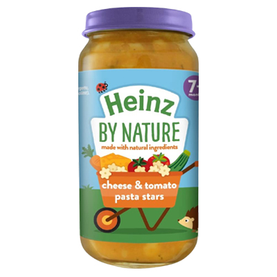 Heinz By Nature Cheese And Tomato Pasta Stars 7+ Months