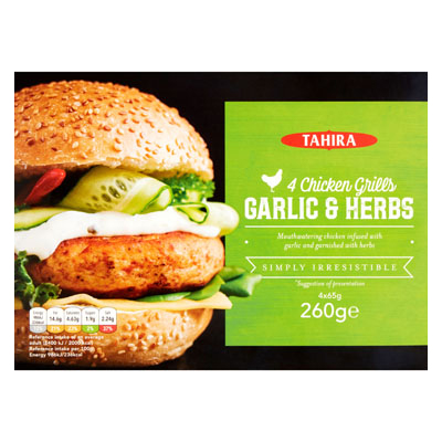 Tahira 4 Chicken Grills Garlic & Herb Flavour