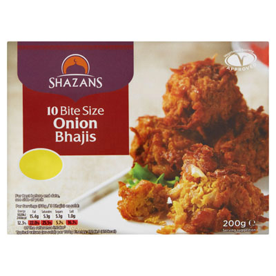 Shazans 10 Bite Size Onion Bhajis