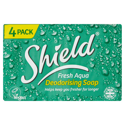 Shield Fresh Aqua Deodorising Soap 4 Bars