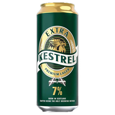 Kestrel Extra Premium 7% Lager Can