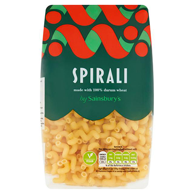 Sainsburys Spirali Pasta