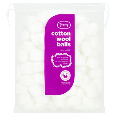 Pretty Cotton Wool 100 Balls