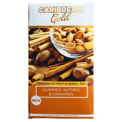 Caribbean Gold Almonds, nutmeg & cinnamon Fruit & Herbal Tea