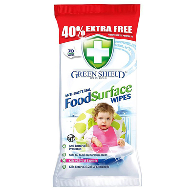 Green Shield Anti-Bacterial Food Surface Wipes