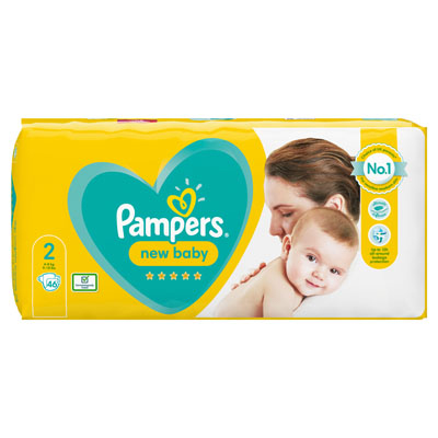 Pampers New Baby Size 2 Nappies Essential Pack