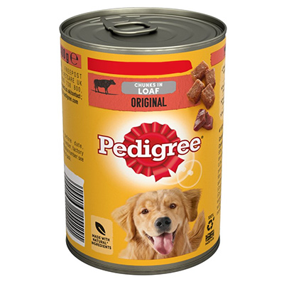 Pedigree Adult Wet Dog Food Tin Original in Loaf